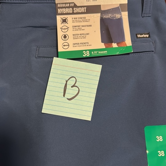 Hurley Men's Hybrid Walkshort Short Blue Size 38 New - Picture 15 of 15